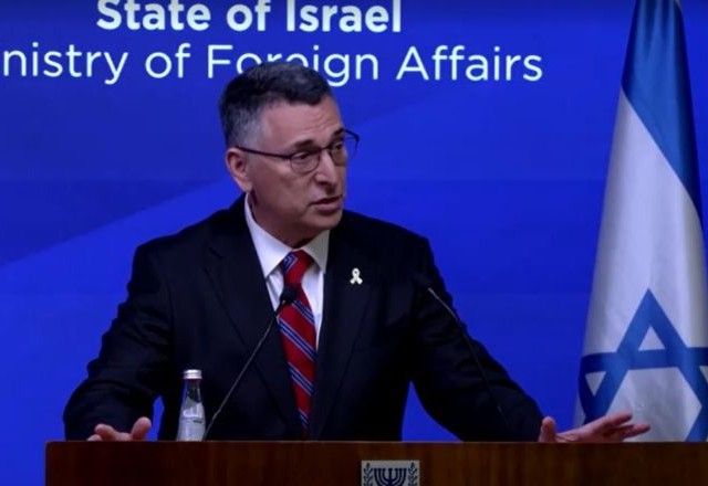 Ministro das Relações Exteriores israelense, Gideon Saar | Reprodução