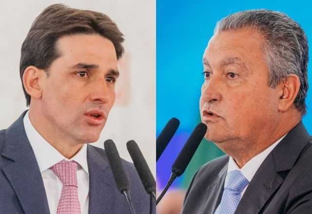 Ministro de Portos e Aeroportos, Silvio Costa Filho, e ministro-chefe da Casa Civil, Rui Costa | Divulgação/Wagner Lopes/CC