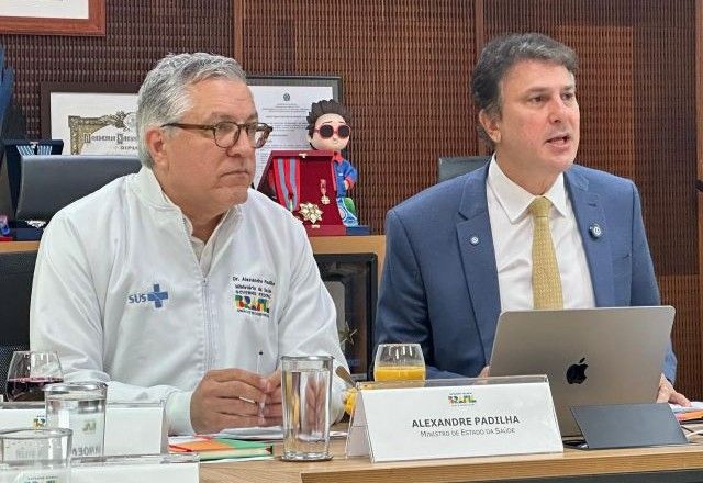 Ministros da Saúde, Alexandre Padilha, e da Educação, Camilo Santana | Hariane Bittencourt/SBT