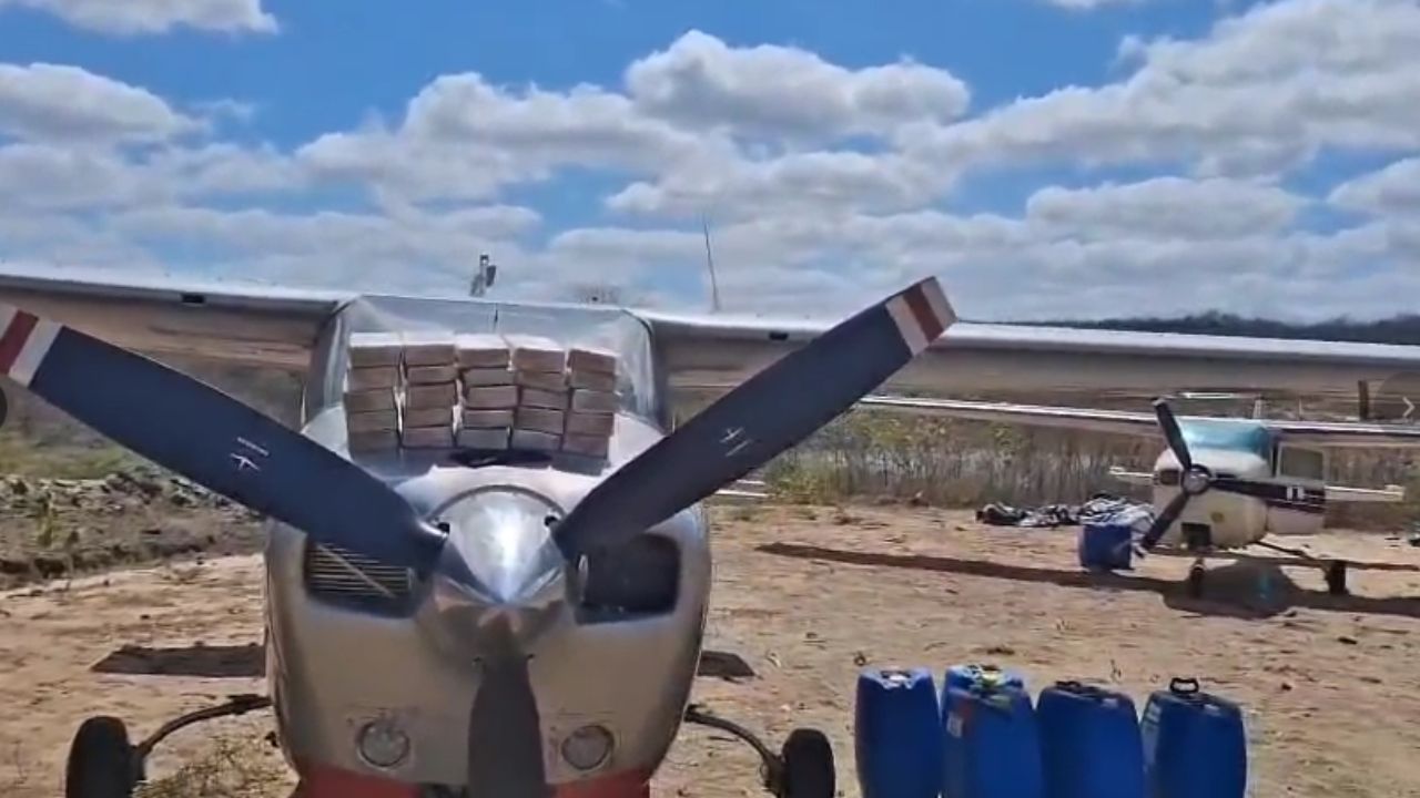 Aeronaves usadas para tráfico de drogas são apreendidas no interior do Ceará | Reprodução; SBT News