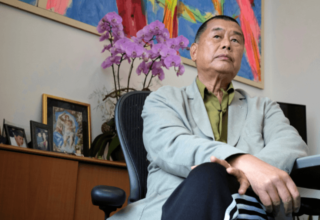 Jimmy Lai Chee-ying em Hong Kong | Foto: reprodução/Reuters