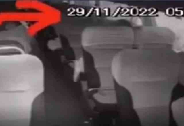 Vídeo mostra momento em que jovem tem rosto cortado em ônibus na Bahia