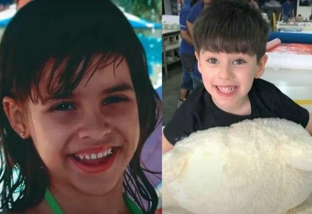 Montagem com fotos das crianças Isabella Nardoni e Henry Borel