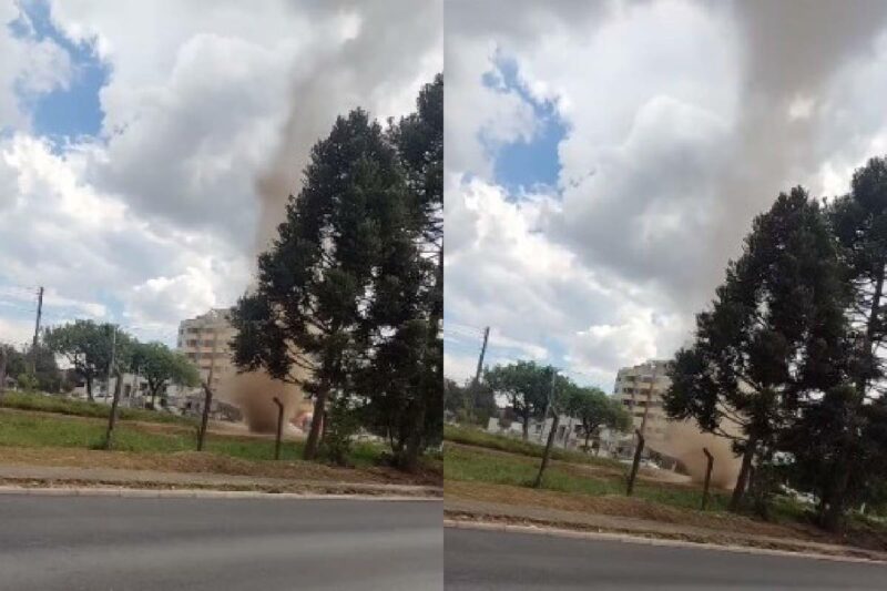 Moradores questionam se houve furacão em Curitiba | Reprodução Redes Sociais