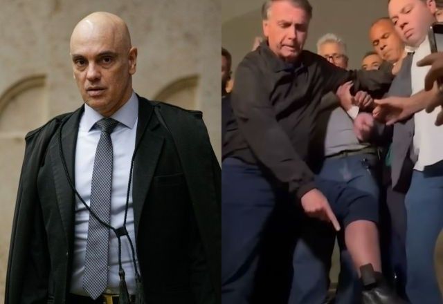 Moraes determinou uma série de medidas contra Bolsonaro, como tornozeleira eletrônica | Divulgação/Victor Piemonte/STF e Reprodução/YouTube