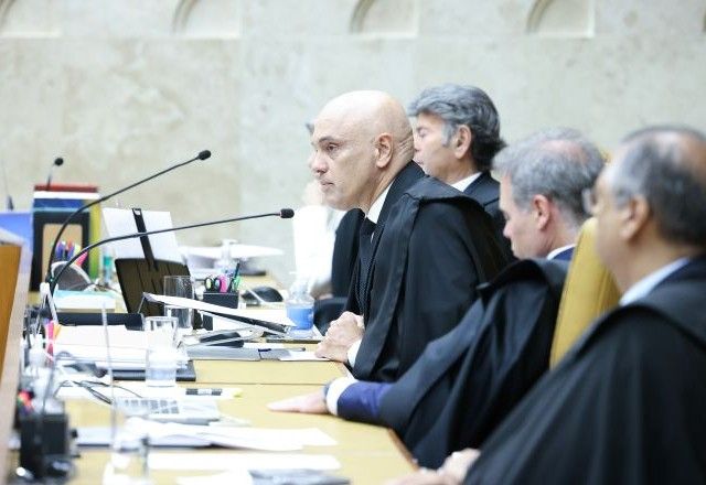 Moraes e colegas ministros do Supremo na abertura do segundo semestre de 2025 do Judiciário | Divulgação/Antonio Augusto/STF