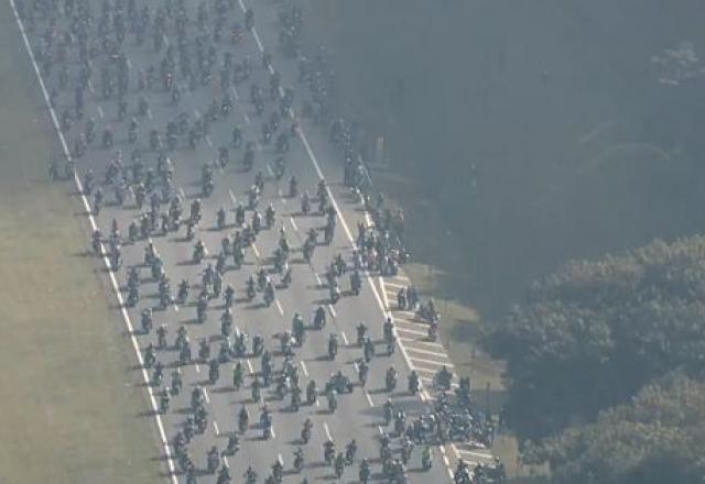 Motociata de Bolsonaro em São Paulo