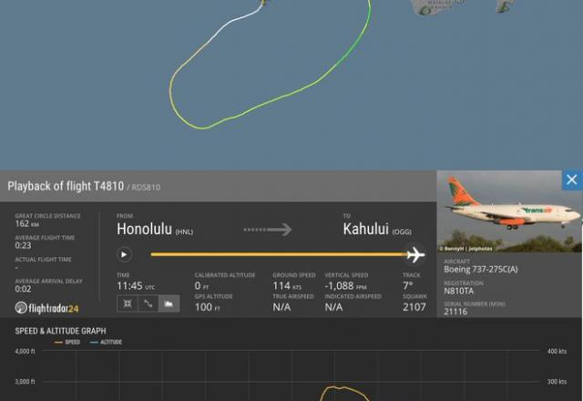 Avião pousa no mar nos Estados Unidos após falha no motor
