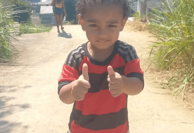 Alisson, de 3 anos, foi enterrado no Rio | Reprodução