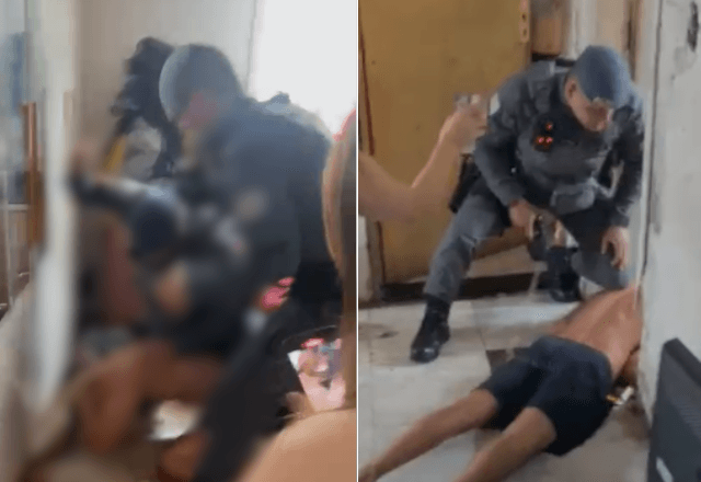 Vídeo: PMs invadem residência em busca de suspeito e agridem morador 