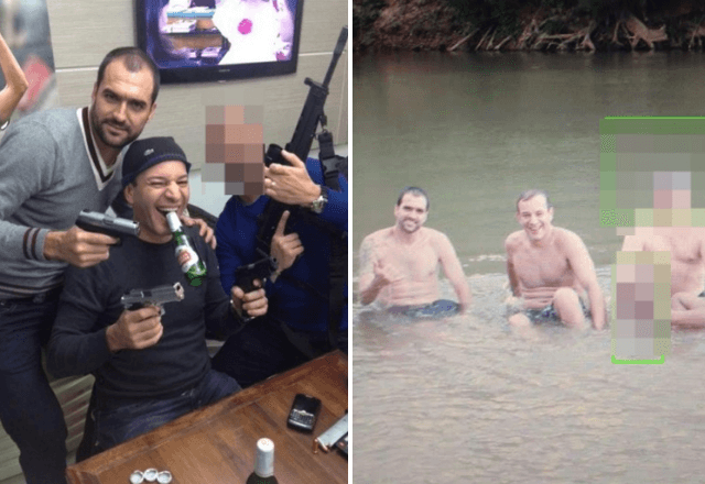 Ex-jogador Danilo ao lado de policial civil preso | PF