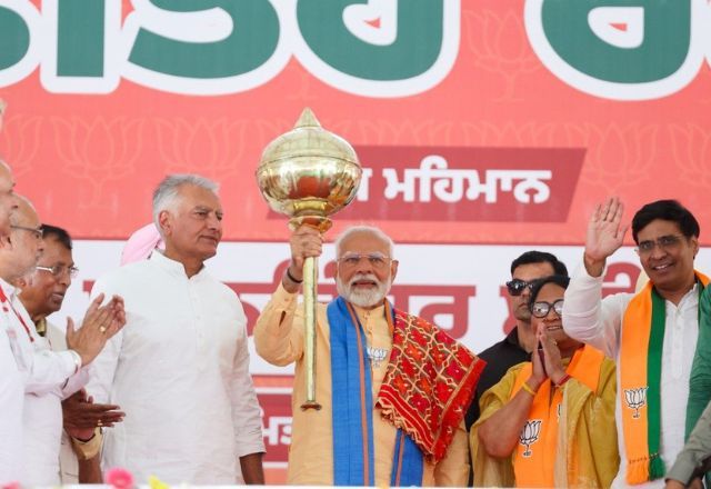 Narendra Modi, primeiro-ministro da Índia, garante terceiro mandato em eleições gerais | Reprodução/X