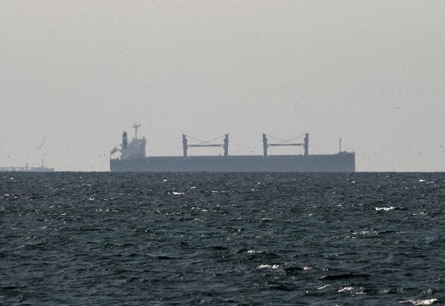 Navio de carga no Golfo, perto do Estreito de Ormuz | Reuters/Stringer