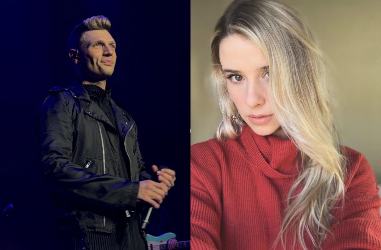 Nick Carter, dos Backstreet Boys e Melissa Schuman, atriz e ex-integrante do grupo Dream | Redes Sociais / Reprodução