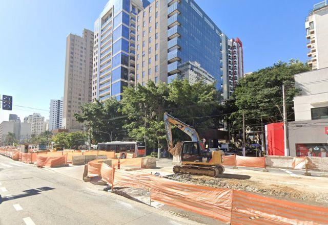 No local é feita uma obra da Prefeitura