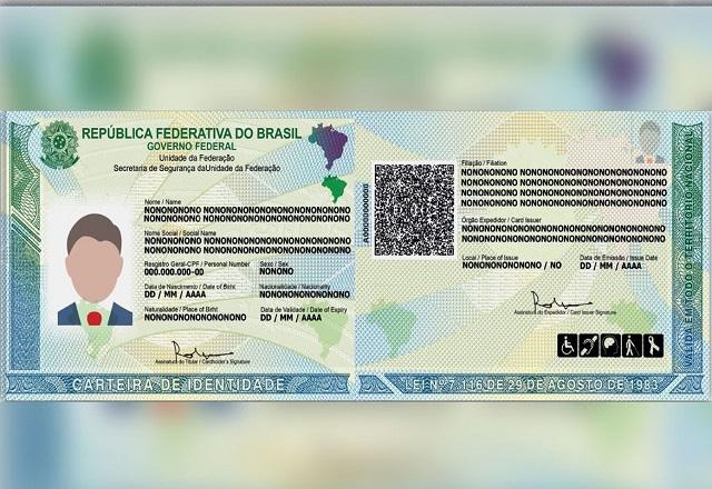 Novo modelo de  RG e CPF