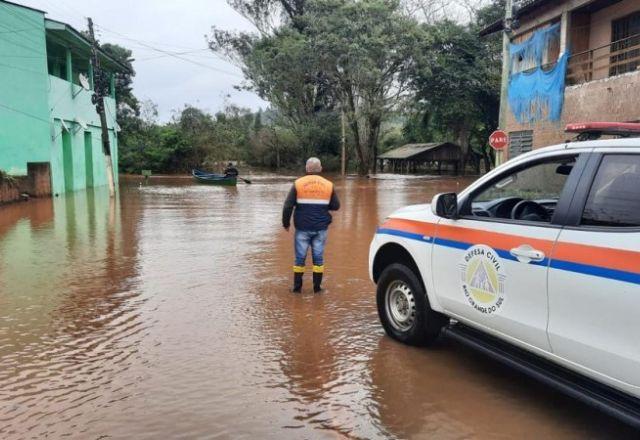 O ciclone que atingiu o Rio Grande do Sul em 16 de junho causou dezenas de casos de inundações, deixando mais de 10 mortos no estado | Governo do RS