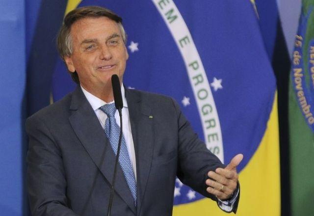 O presidente Jair Bolsonaro durante discurso