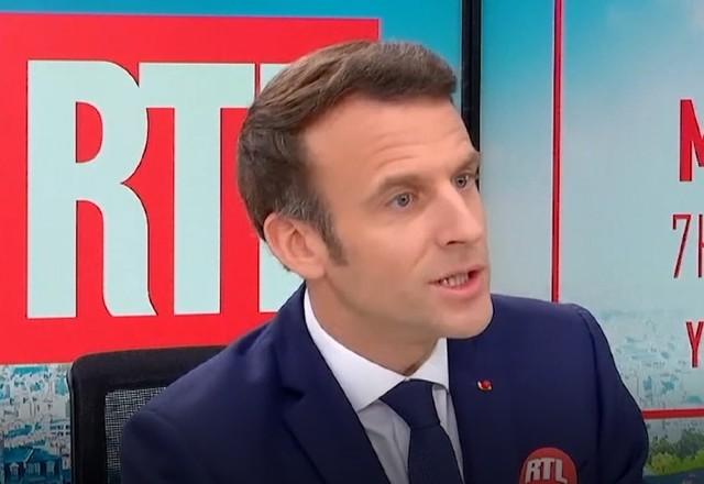 O presidente da França Emmanuel Macron