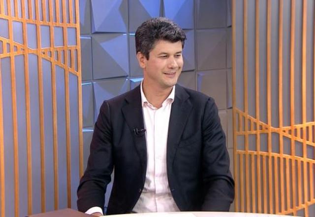 O presidente do BNDES, Gustavo Montezano, em entrevista ao programa Poder em Foco