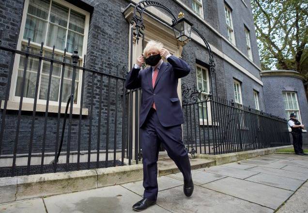 O primeiro-ministro Boris Johnson