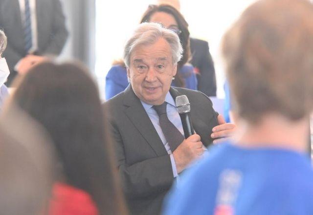 O secretário-geral da ONU, o português António Guterres