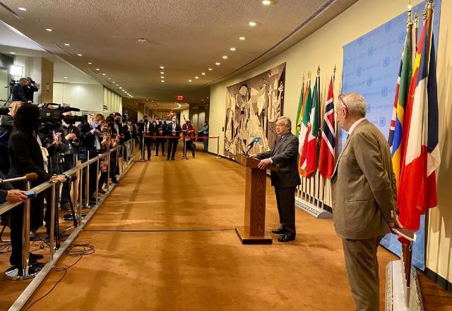 O secretário-geral da Organização das Nações Unidas (ONU), António Guterres