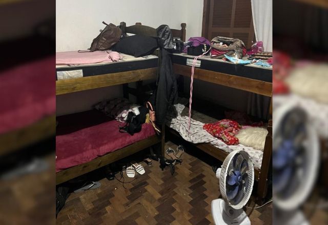 Local em que as vítimas de exploração sexual eram mantidas, em São Paulo | Reprodução/ Polícia Federal