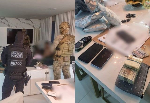Operação contra tráfico de drogas teve 19 mandados de prisão temporária e 80 de busca e apreensão no DF e em outros estados | Divulgação/Polícia Civil do DF