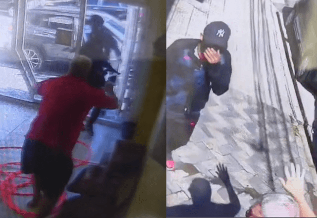 PM foi baleado e atirou contra um dos criminosos | Reprodução