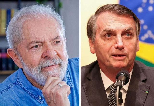 Lula, à esquerda, e Jair Bolsonaro, à direita (Divulgação/PT e governo)