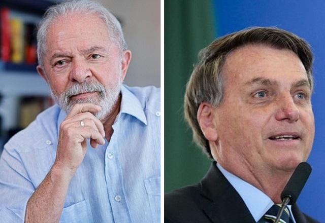 Lula, à esquerda, e Jair Bolsonaro, à direita (Divulgação/PT e governo)
