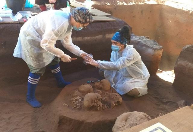 Em Goiás, pesquisadores encontram fóssil que pode ter 12 mil anos Em Goiás, pesquisadores encontram fóssil que pode ter 12 mil anos