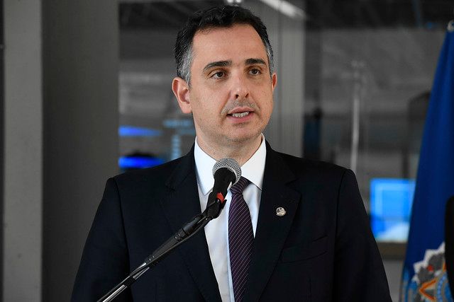 O presidente do Senado, Rodrigo Pacheco, citou defesa tributária ao comentar a respeito da taxação de compras internacionais | Roque de Sá/Agência Senado