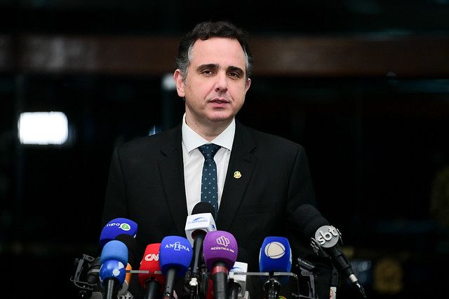 O presidente do Senado, Rodrigo Pacheco, defende a continuidade da desoneração na folha sem aumento de impostos |Pedro França/Agência Senado