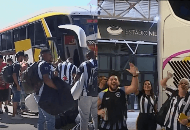 Torcedores de Botafogo e Atlético-MG já estão a caminho de Buenos Aires, na Argentina, para final da Libertadores no sábado - Reprodução