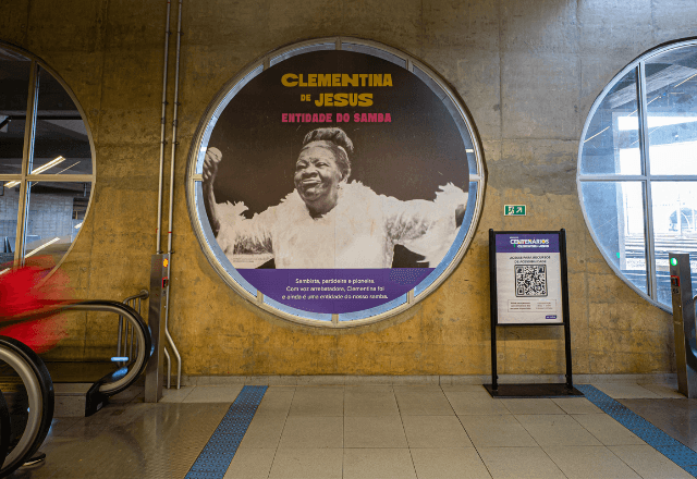 Painel Clementina de Jesus | Foto: Divulgação
