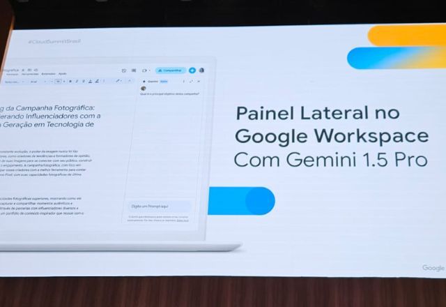 Painel do Google Workspace com Gemini 1.5 Pro terá uma versão em português | Cido Coelho/SBT News