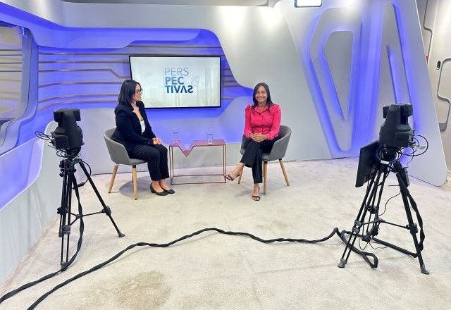 Paola Cuenca entrevista senadora Eliziane Gama (PSD-MA) no Perspectivas | Jessica Marschnner/Divulgação