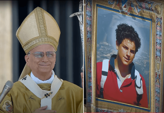 Papa Leão XIV declara Carlo Acutis santo. | Reprodução/Vatican News