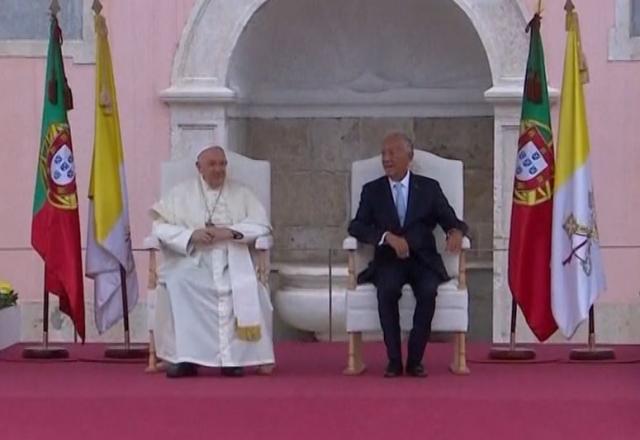 Papa participa de cerimônia em Lisboa
