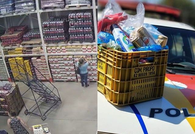 Parte dos produtos foi reconhecida por representantes dos supermercados onde crimes ocorreram | Reprodução e Divulgação/PMDF