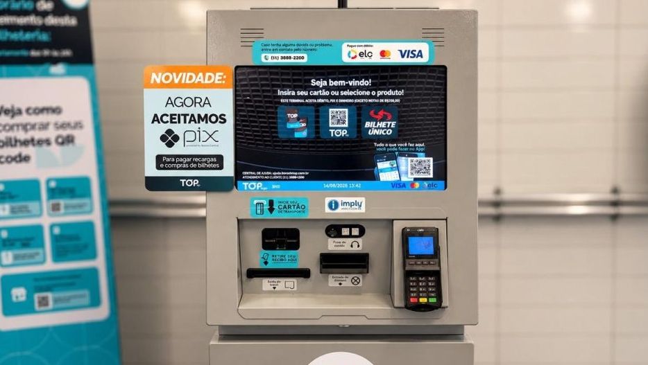 Metrô de SP passa a aceitar Pix para compra de bilhetes