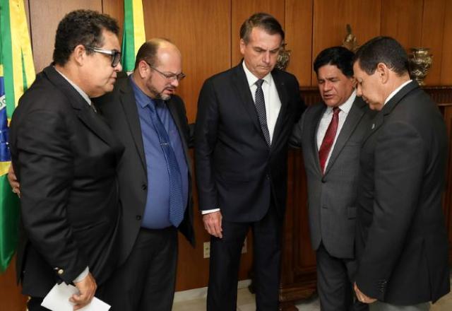 Pastores com Bolsonaro