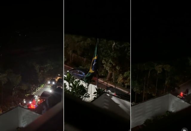 Patrulha do governo de Maduro com encapuzados cercam embaixada Argentina, sob custódia brasileira. Seis asilados estão lá | Reprodução/Instagram/@pedrourruchurtu
