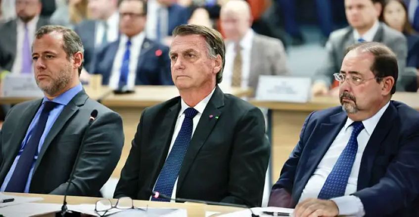 Paulo Bueno, Bolsonaro e Celso Vilardi | Fellipe Sampaio/ STF