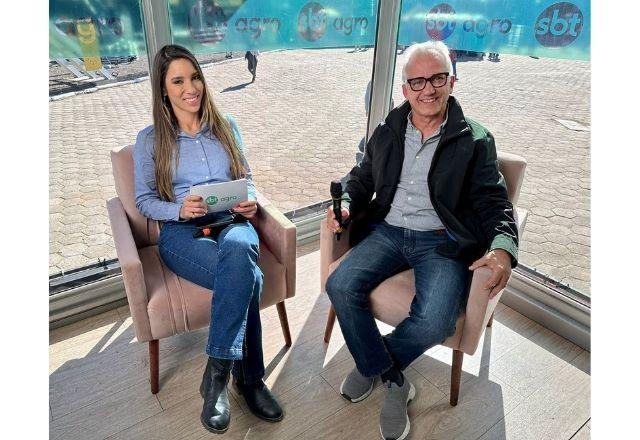 Paulo Pires dá entrevista para Raissa Lomonte
