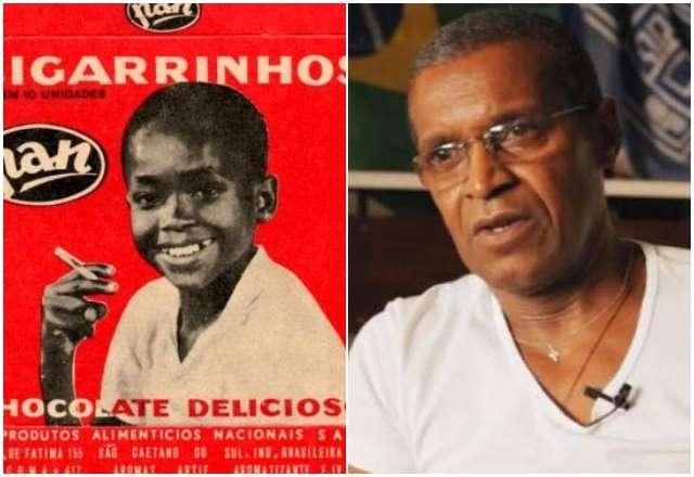 Paulo Pompeia e embalagem de cigarrinho de chocolate