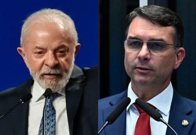 Pesquisa Quaest testou cenários opondo presidente Lula (PT) e senador Flávio Bolsonaro (PL-RJ) | Divulgação/Ricardo Stuckert/PR e Divulgação/Waldemir Barreto/Agência Senado