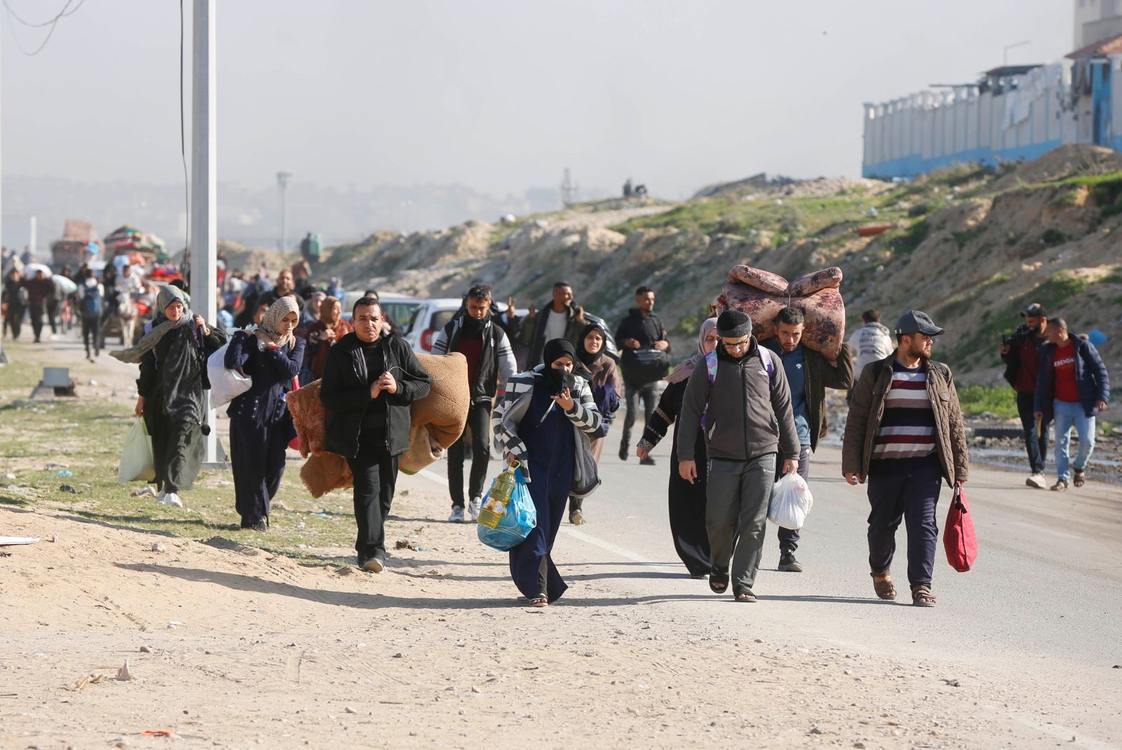 Palestinos deslocados pela guerra na Faixa de Gaza | Reprodução Twitter/ Philippe Lazzarini